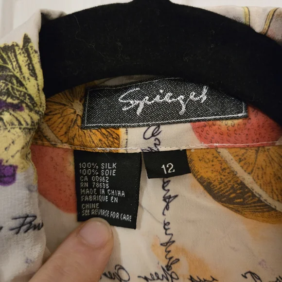 Spiegel Silk Floral Blouse - Picture 3 of 3